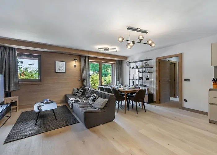 Bel A Dans Avec Piscine - Fr-1-569-105 Lägenhet Megève